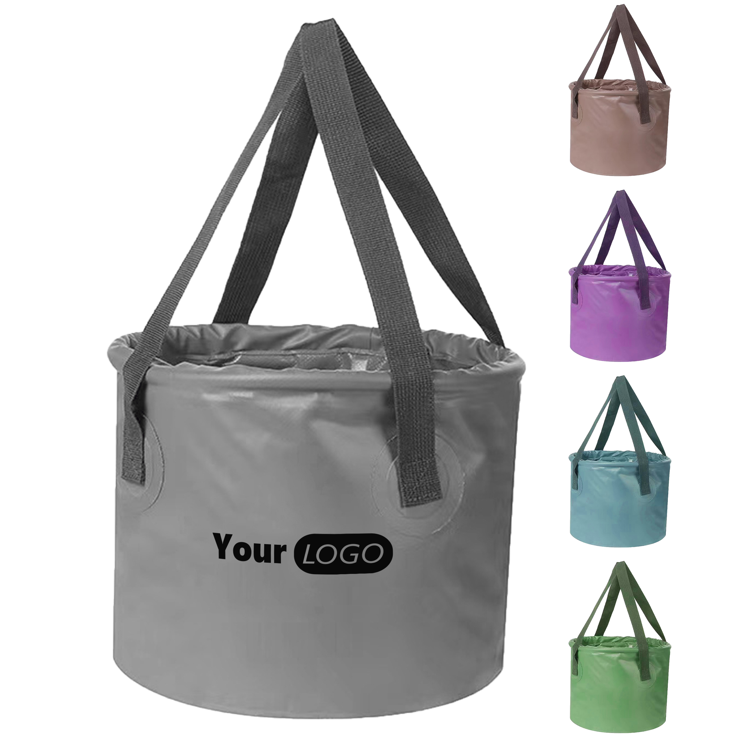 Pvc 20L Collapsible Bucket With Custom Logo 1