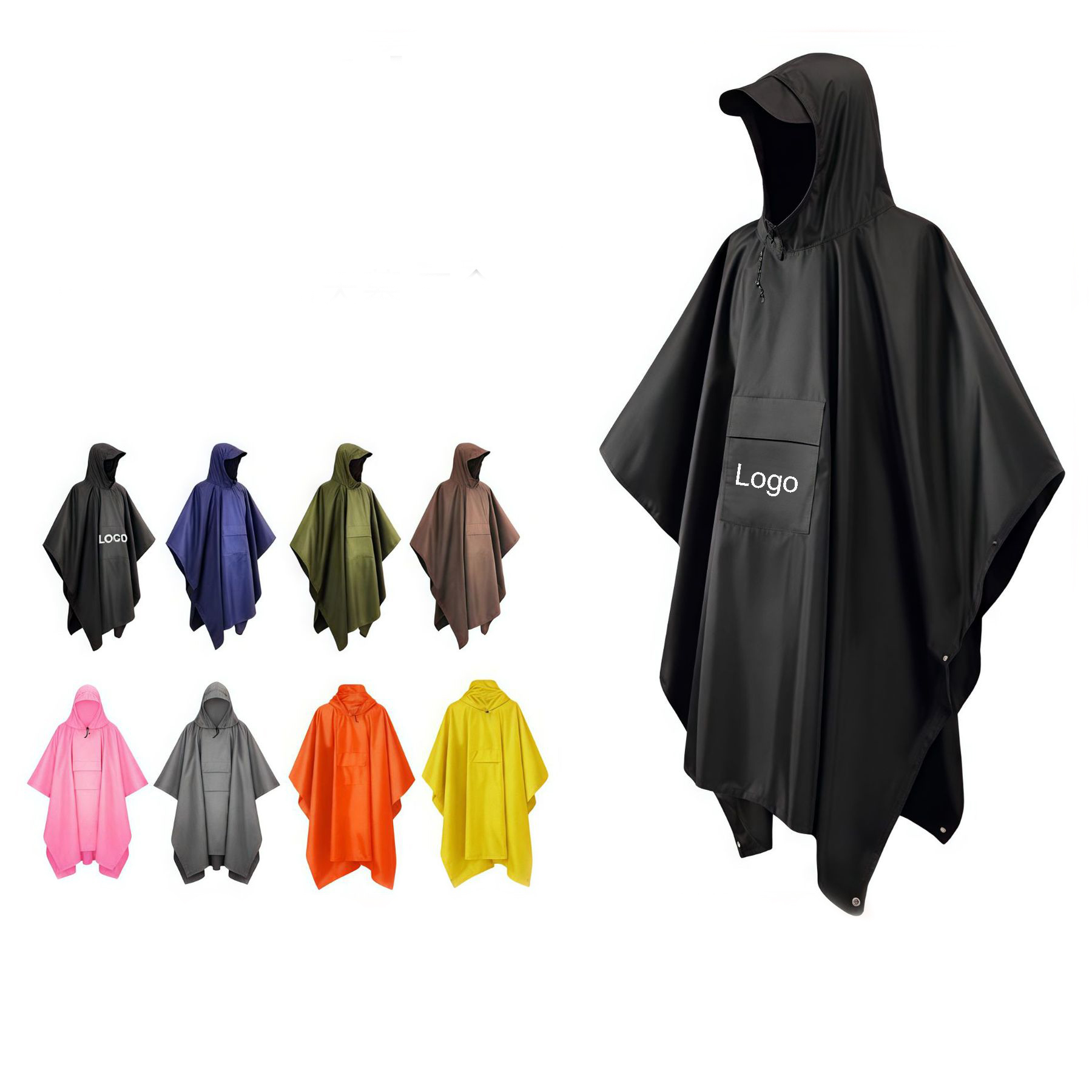 Reusable Multifunctional Adult Rain Poncho 3