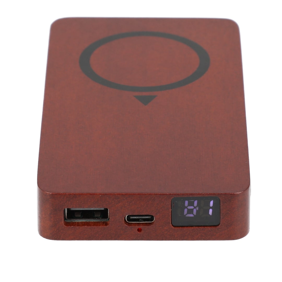 FSC® 100% Wood MagClick™ Fast Wireless Power Bank 29