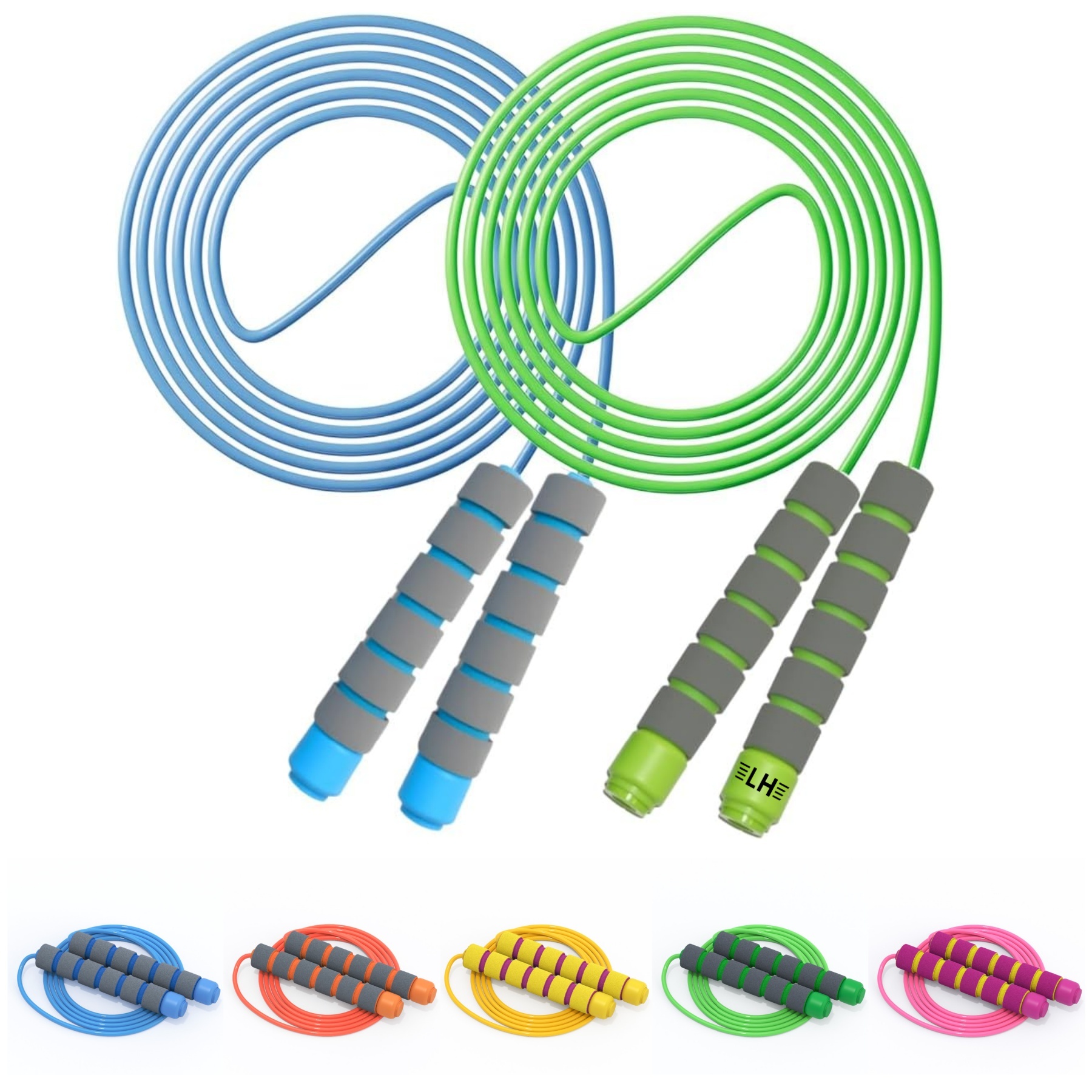 Adjustable Soft Skipping Rope with Foam Handles 3