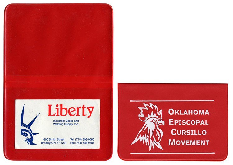 Card Case with 2 clear pockets 3