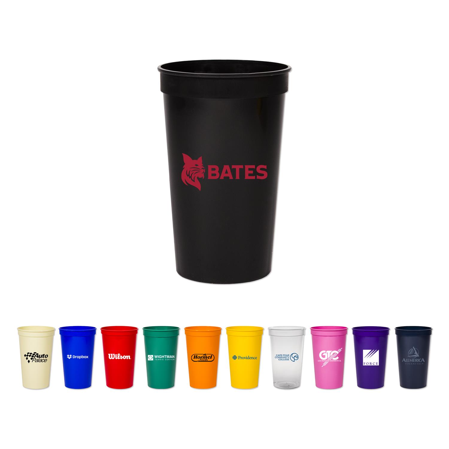 22 Oz. Smooth Colored Stadium Cup 16