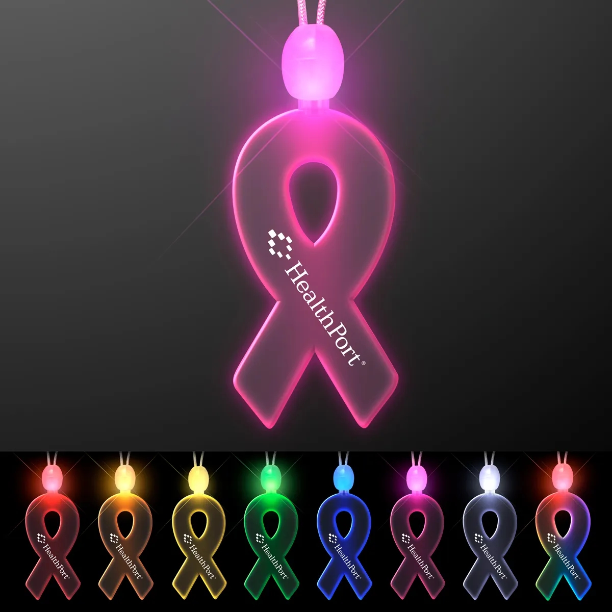 Light-up acrylic ribbon LED necklace 10