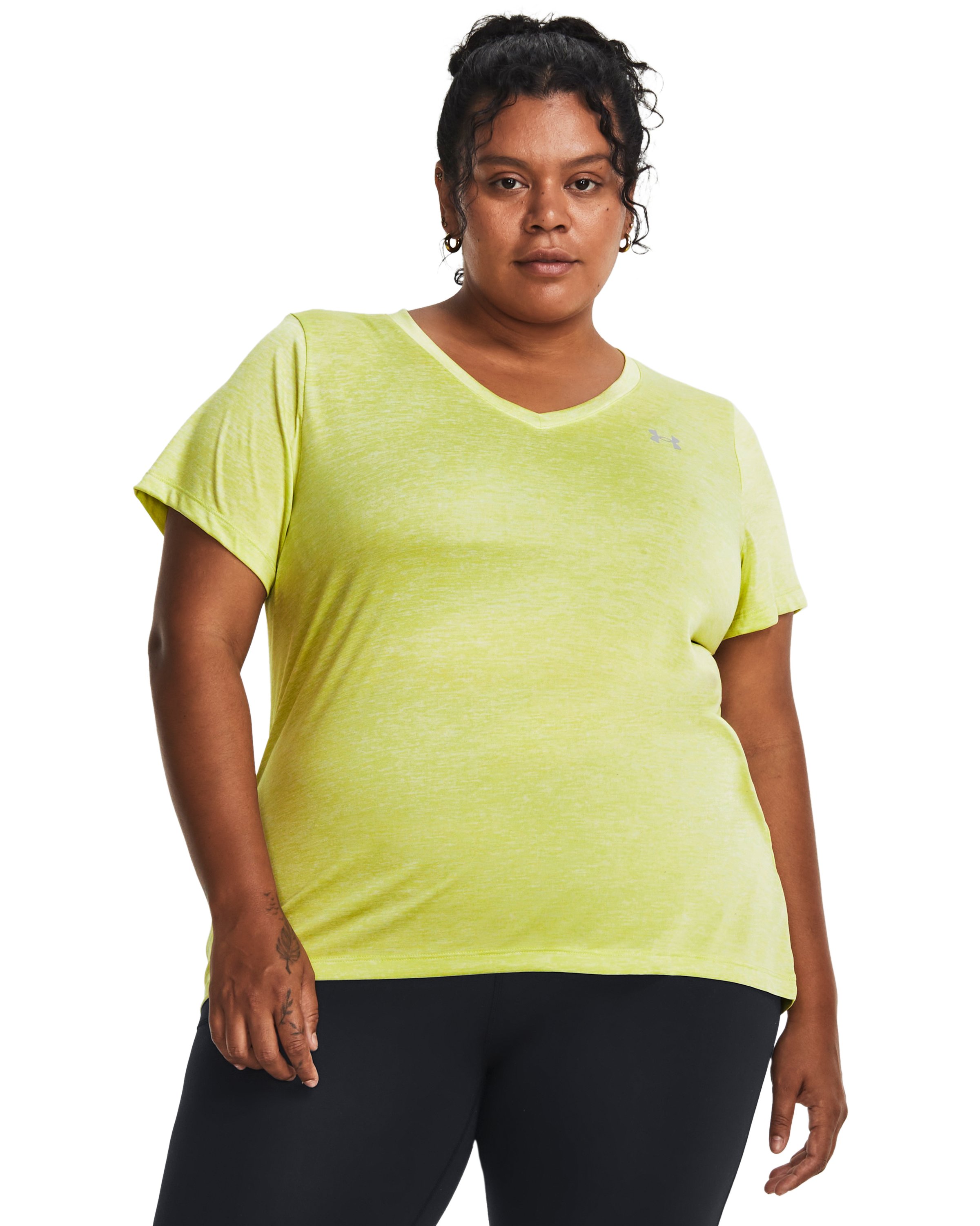 UA Tech Twist Women's V-Neck Short Sleeve 18