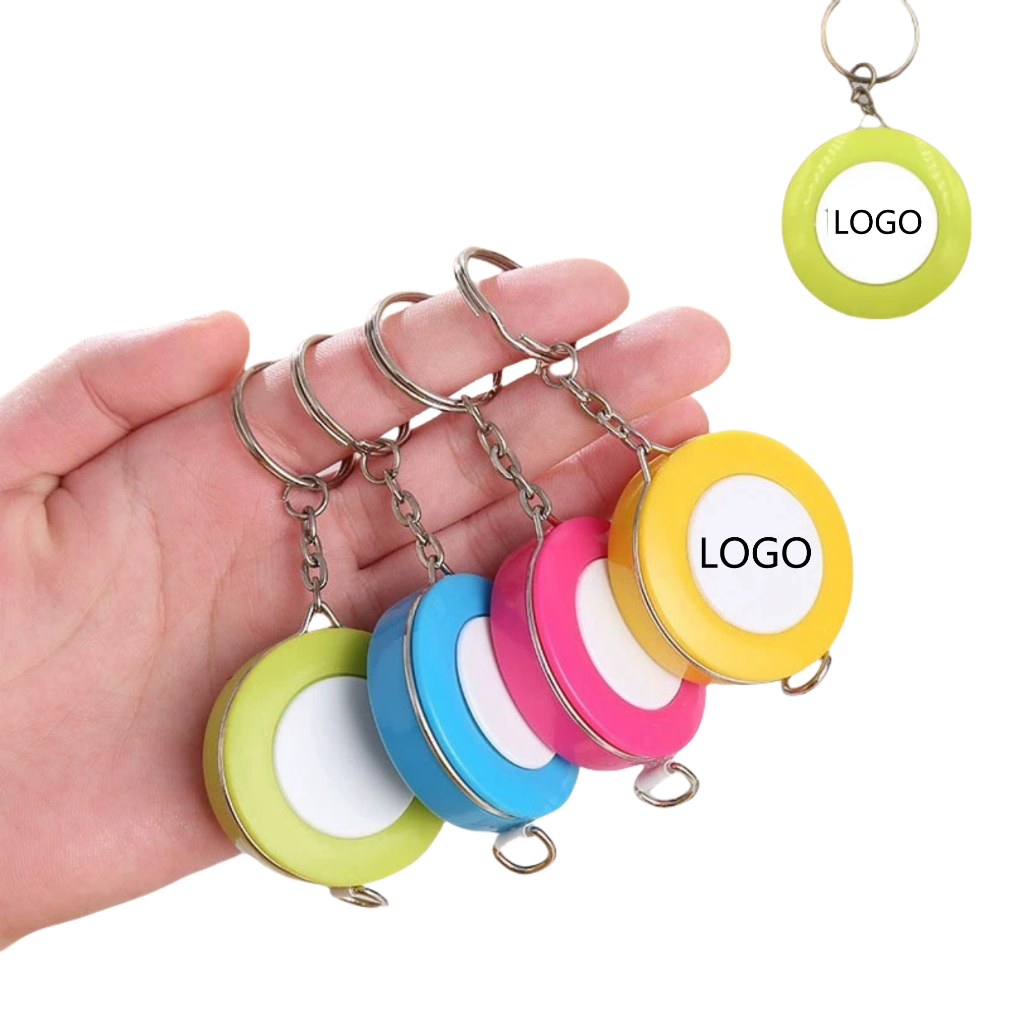 Retractable 60 Inch Measuring Tape Keychain 3