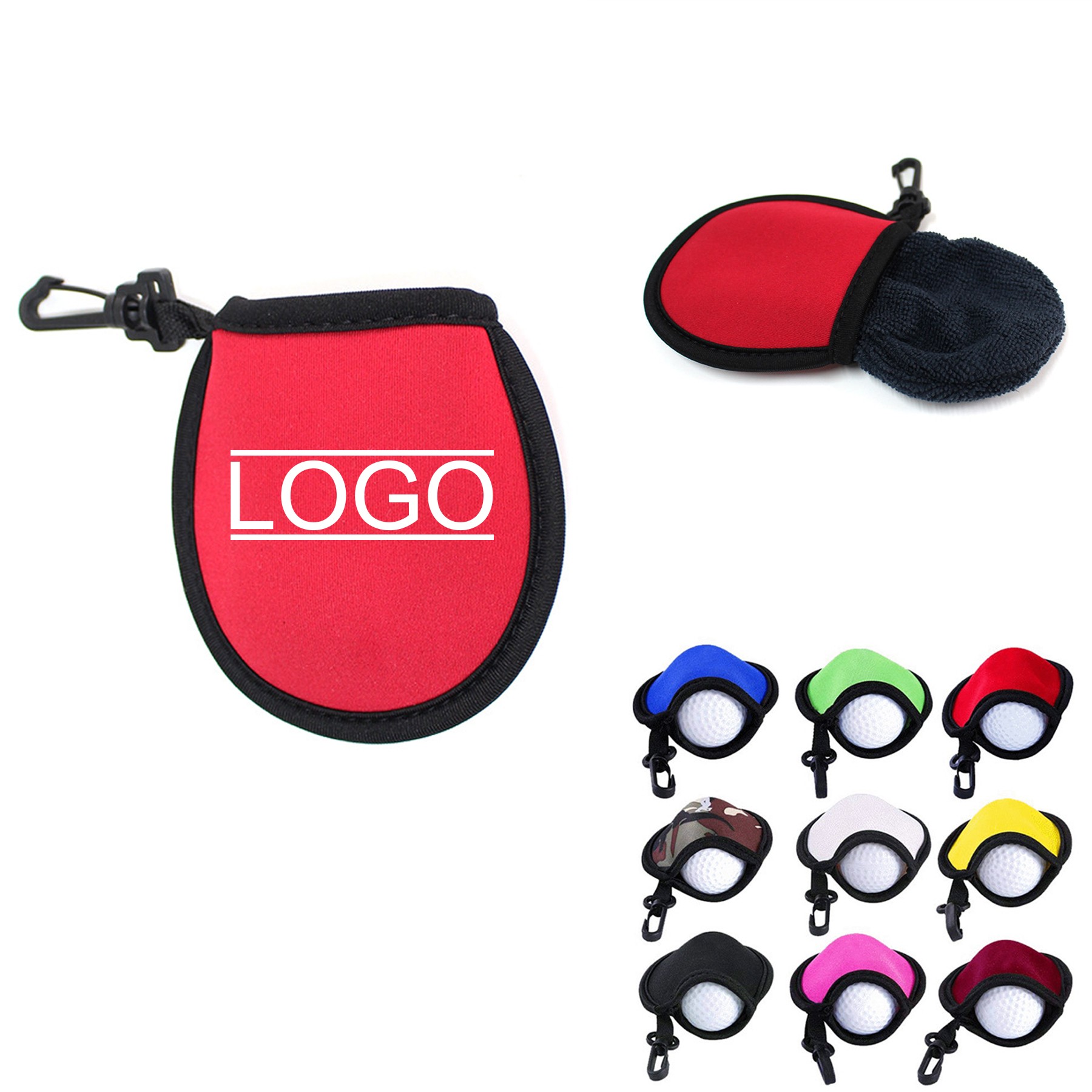 Portable Golf Ball Cleaner Pouch
