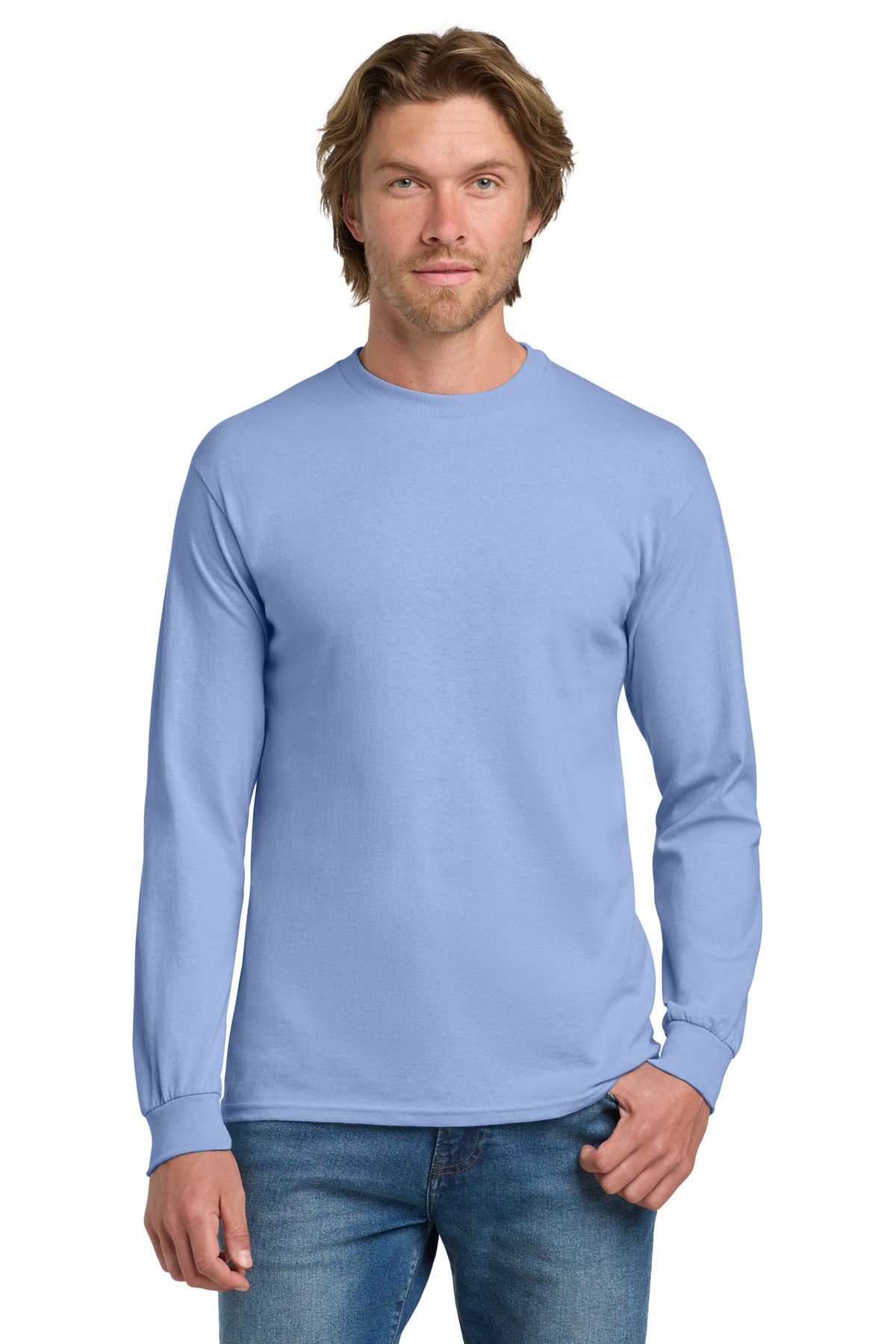 Gildan - Heavy Cotton 100% Cotton Long Sleeve T-Shirt. 5400 128