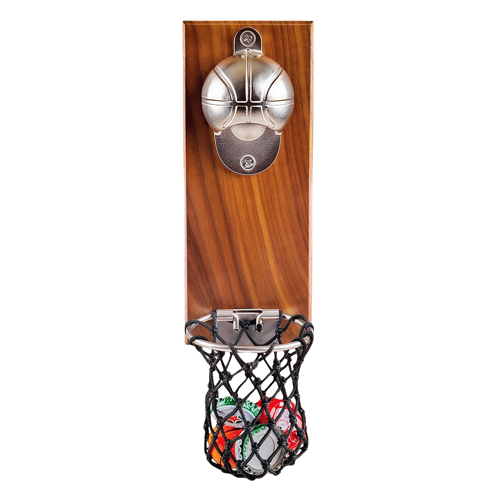 Basketball Fridge Magnet Bottle Opener Wall Mounted Beer Opener with Comfortable Grip (7.87x3.15 inc 1