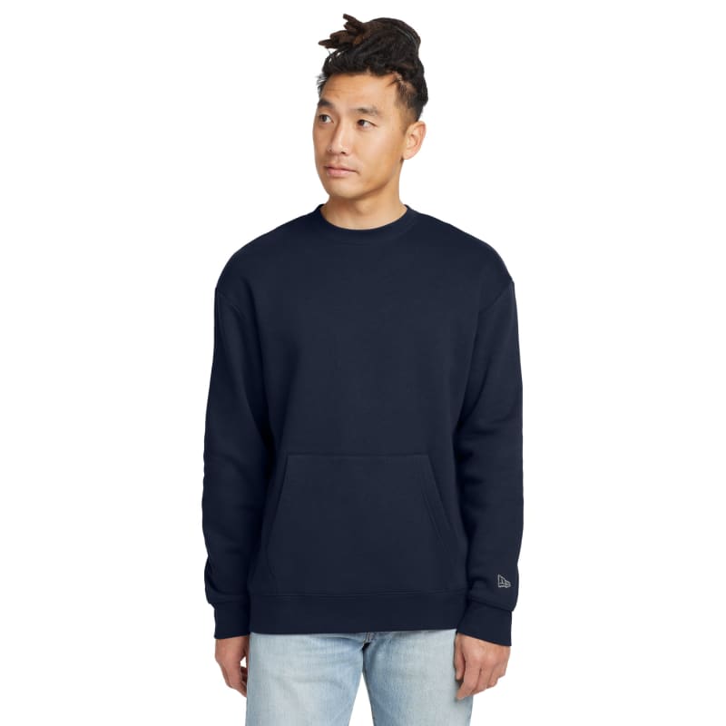 New Era Heritage Fleece Pocket Crew, custom hoodie or sweatshirt with logo imprint 15