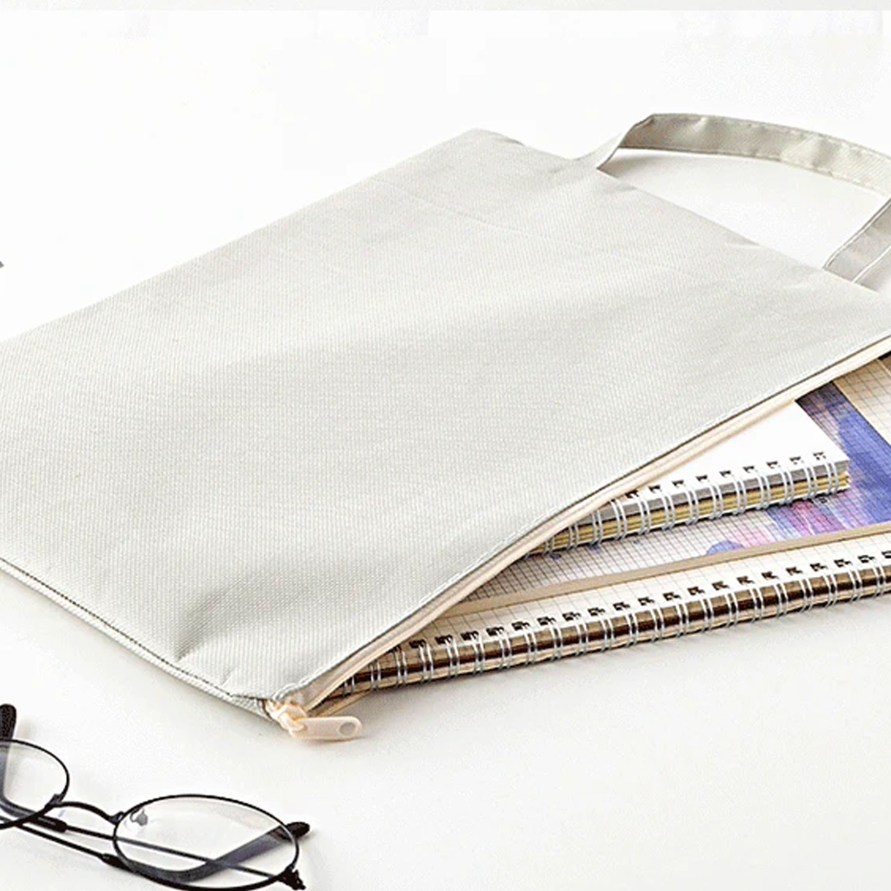 A4 Canvas Zipper File Bag 3