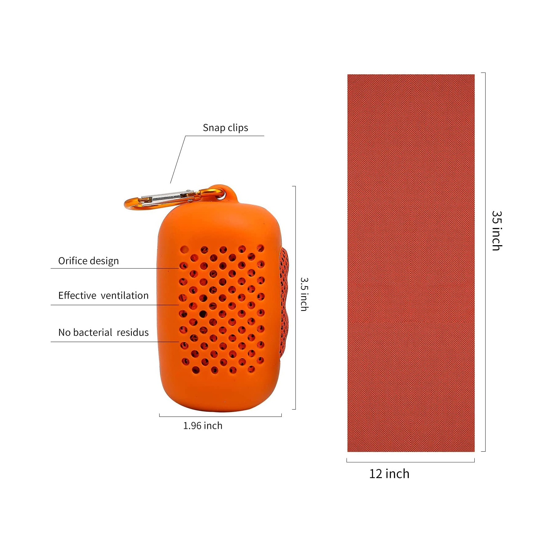 Cooling Towel Portable Silicone Case 3
