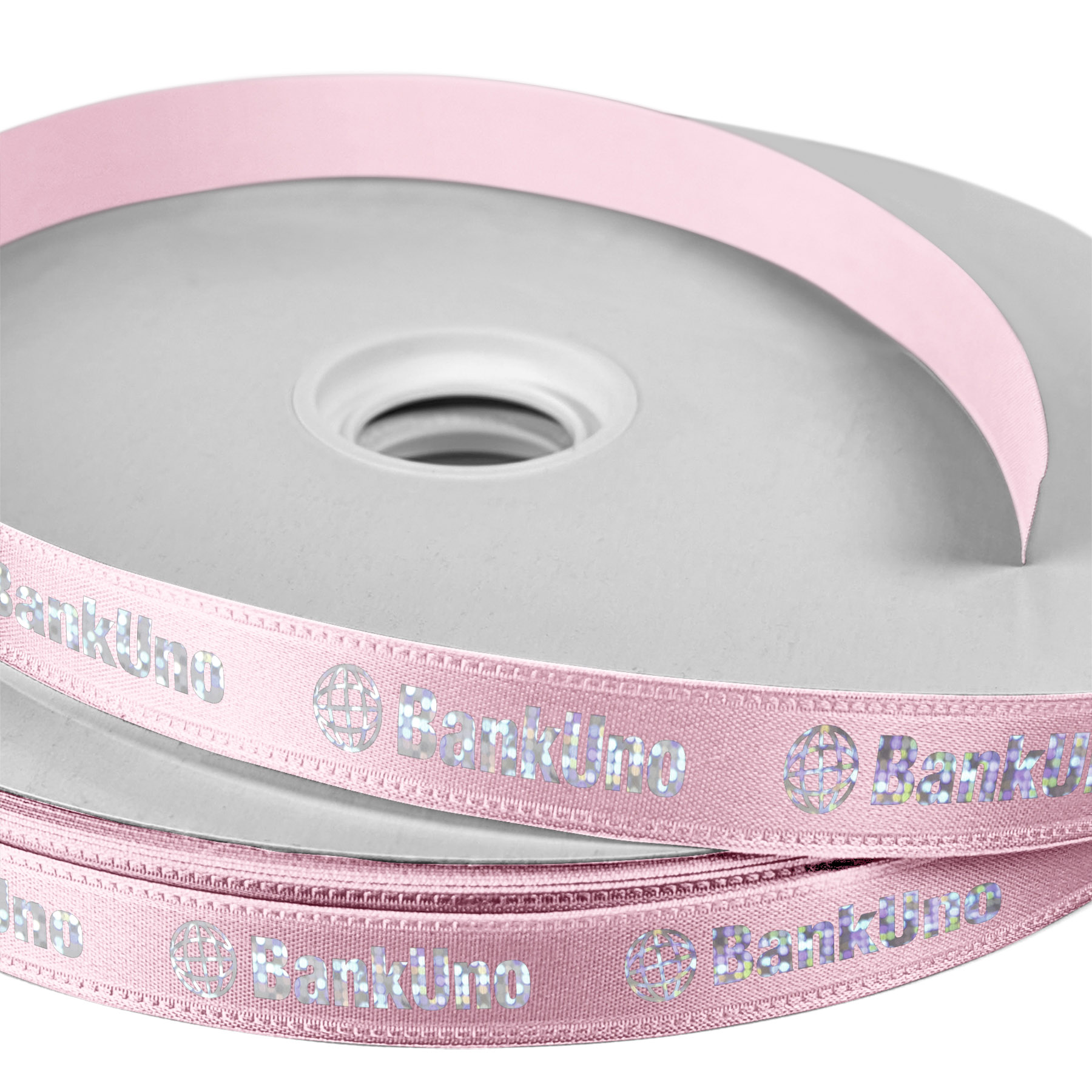 5/8" Badge Satin Ribbon - 50yd Roll - Foil Print 13