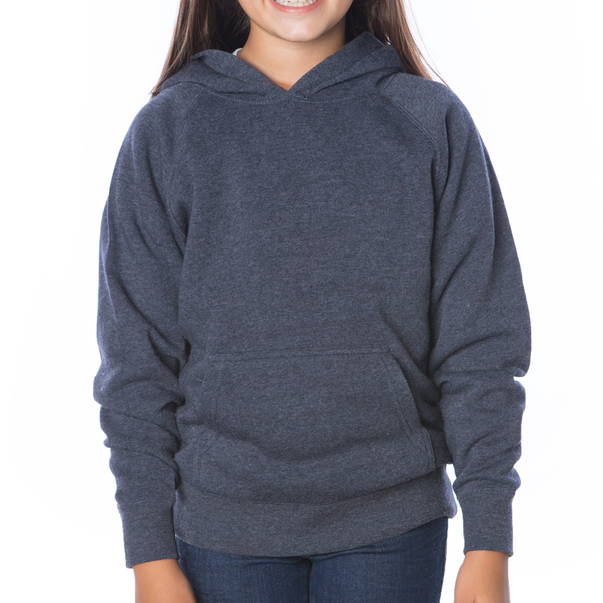 Independent Trading Company Youth Lightweight Special Blend Raglan Hooded Pullover 7
