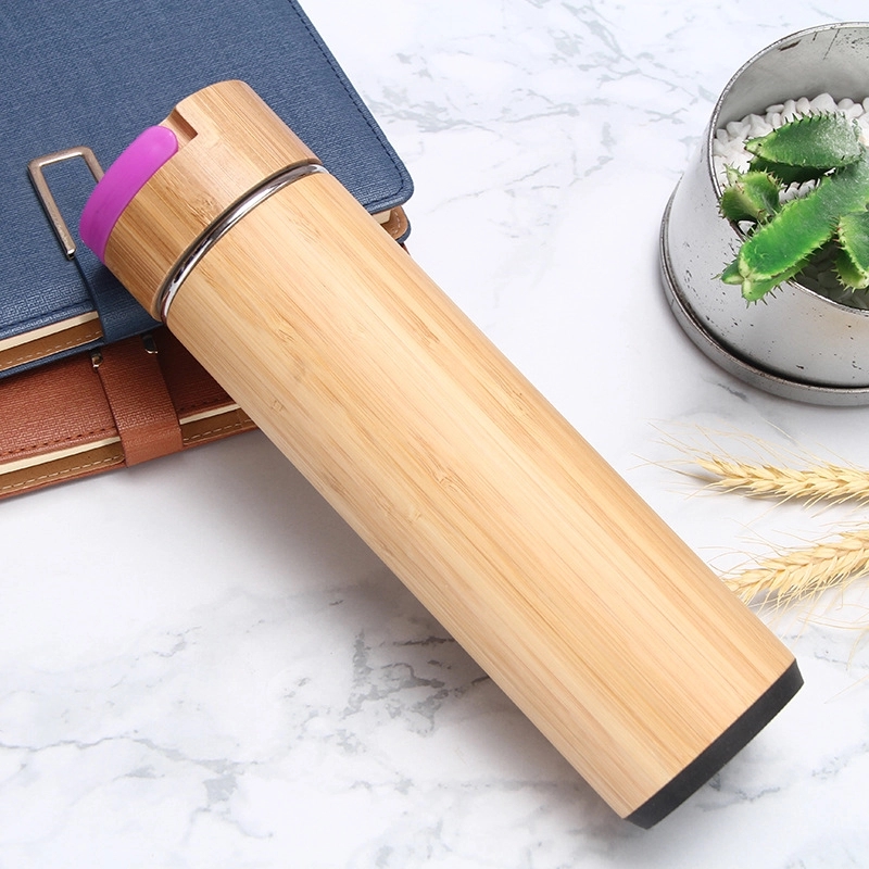 19 oz Custom Bamboo Tea Tumbler with Infuser & Strainer 8