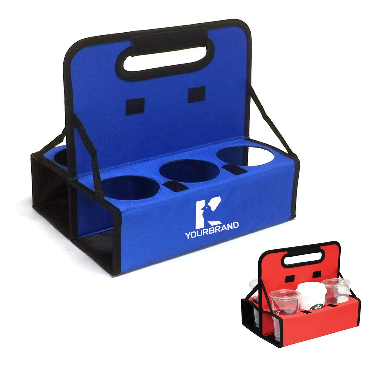 6-Holes Portable Reusable Handle Cup Carrier 2