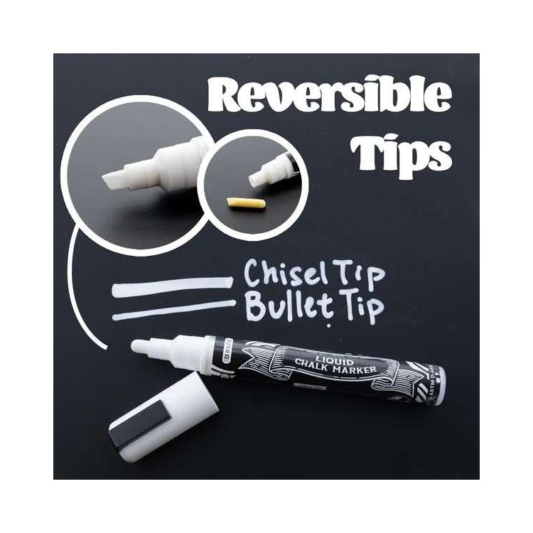 Wet Erase Chalk Markers White 1