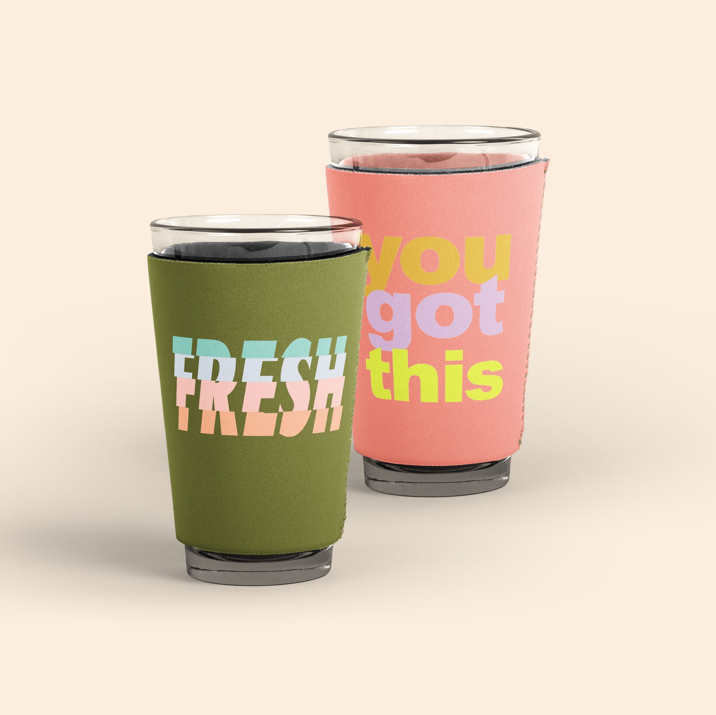 PINT GLASS SLEEVE - SOLID NEOPRENE