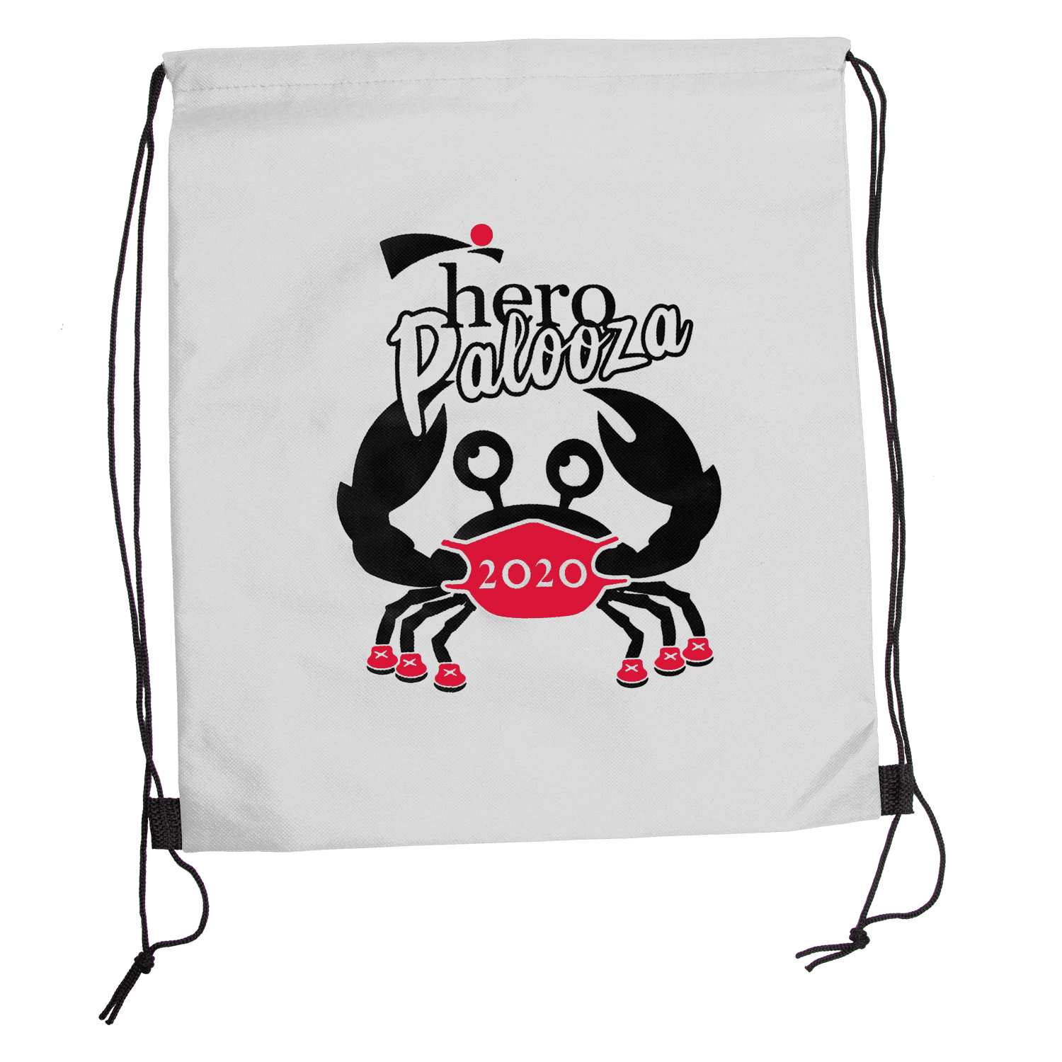 Wanderlust Non-Woven Drawstring Backpack (2 Color Imprint) 4