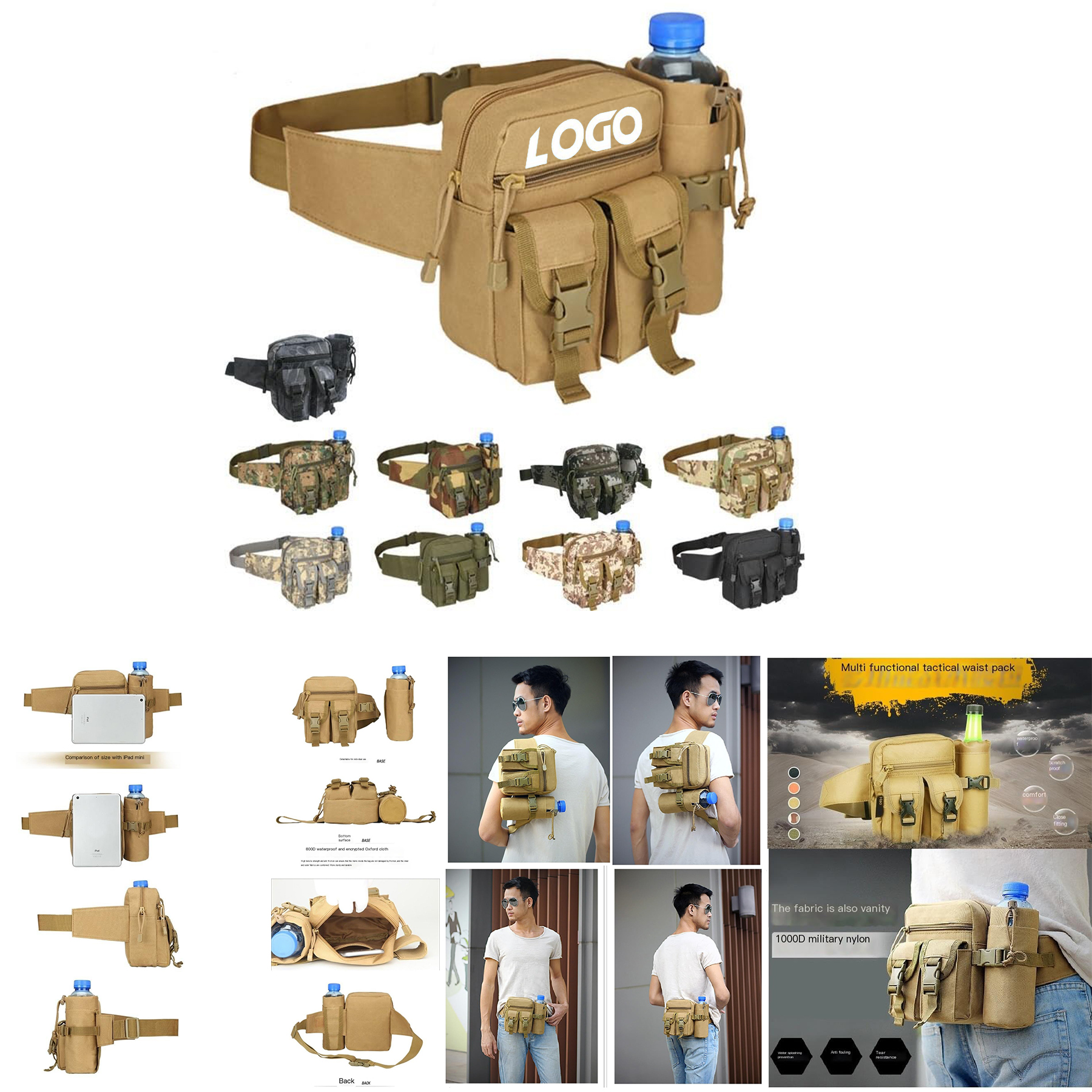 Tactical Water Bottle Sling Bag 2