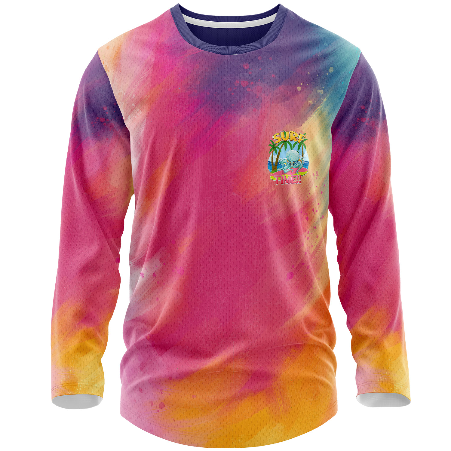 Youth 160 GSM Birdseye Mesh Sublimation Long Sleeve T-shirt 4