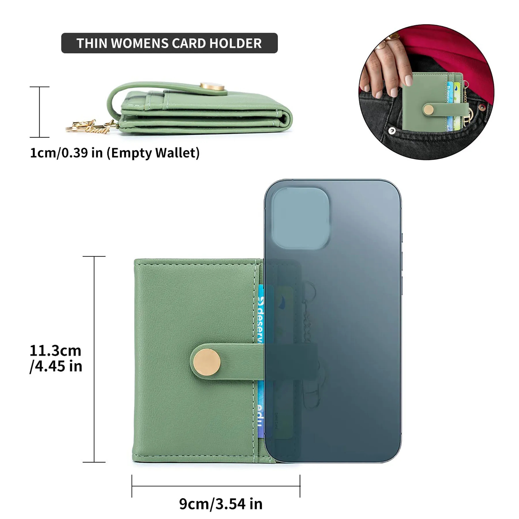 Women's RFID Blocking Slim Wallet 14