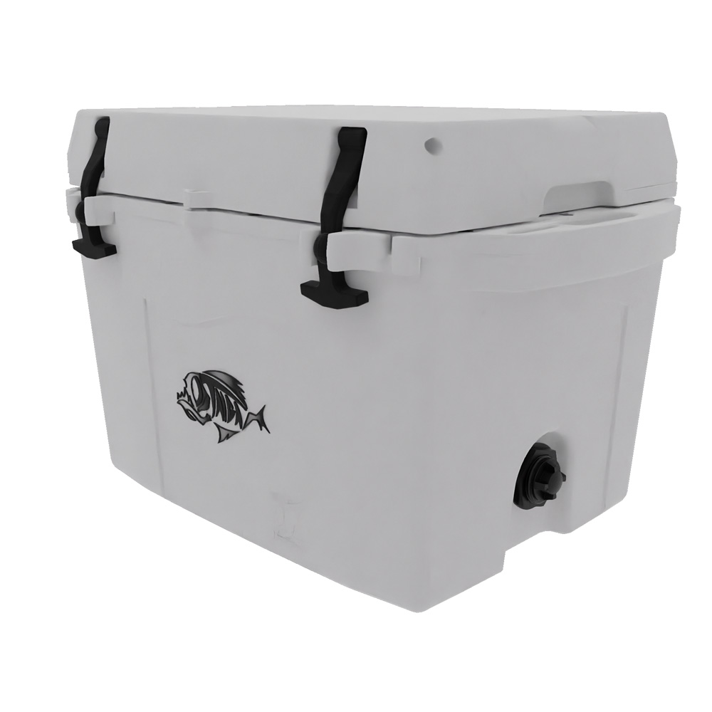 Taiga 27 Quart Cooler: Custom molded Logo, Custom PMS Color 22