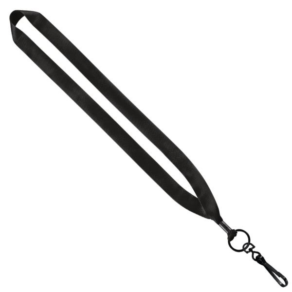 3/4" Polyester Lanyard with Metal Crimp & Swivel Snap Hook 2