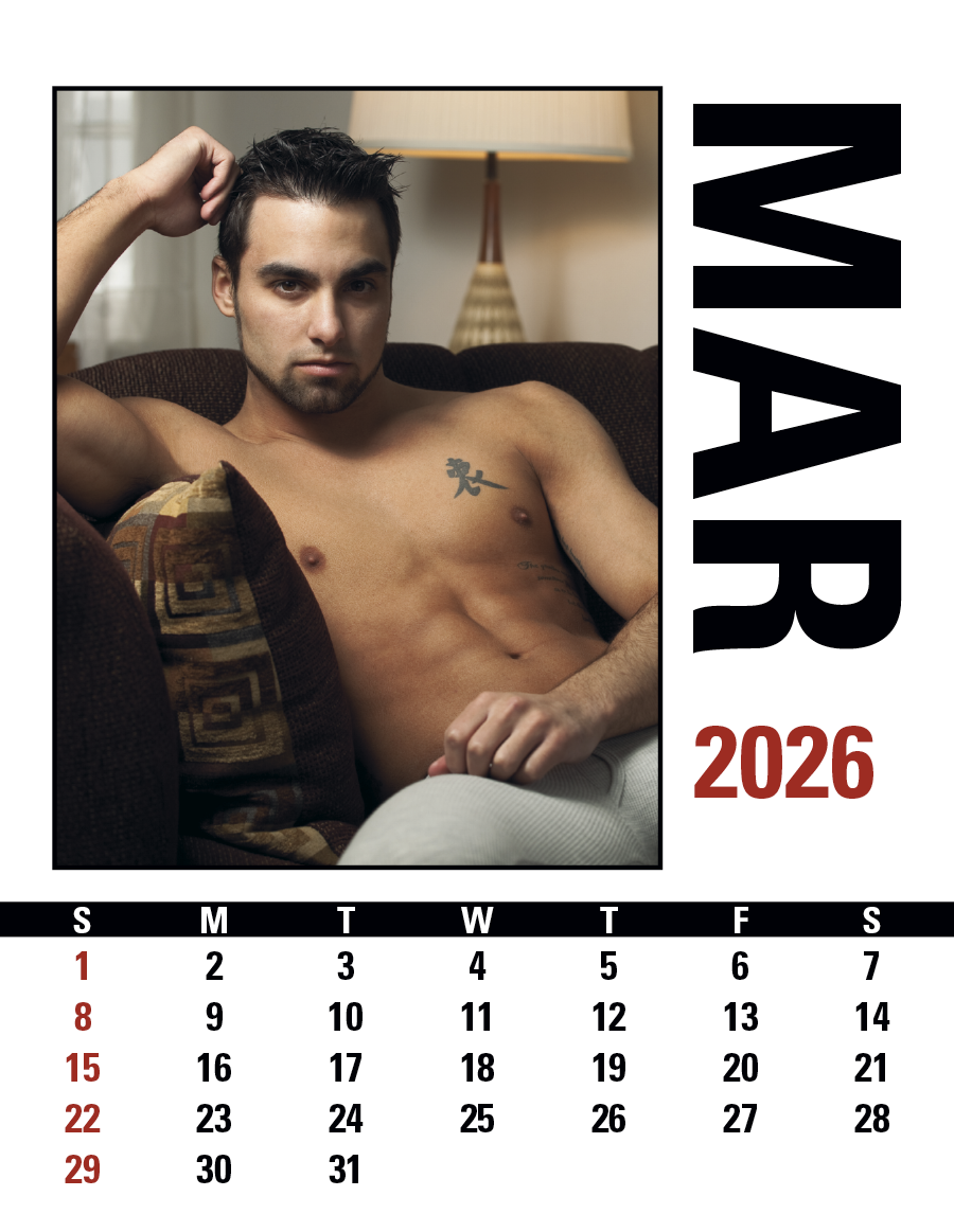 Triumph® Calendars Press-N-Stick Male Call Calendar 15
