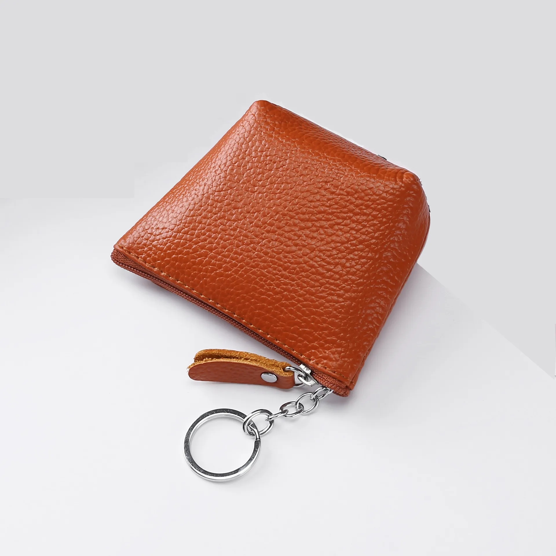 Leather Double Zipper Wallet 5