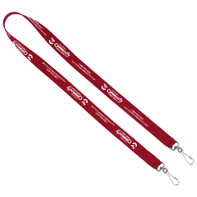 "CULVER" 3/4" Width Dual Attachment Silkscreen Polyester Lanyard 10