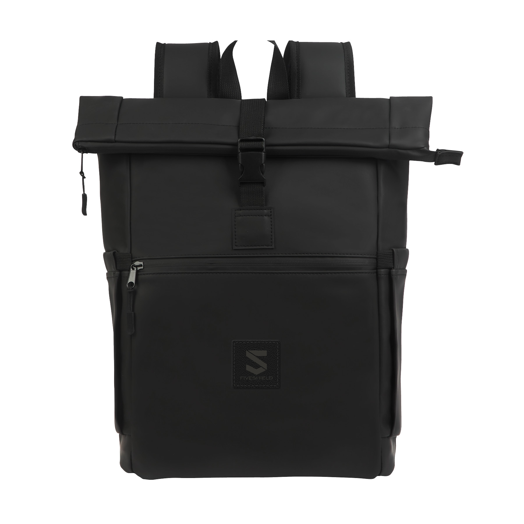 Casey PU Roll-Top Laptop Backpack 31
