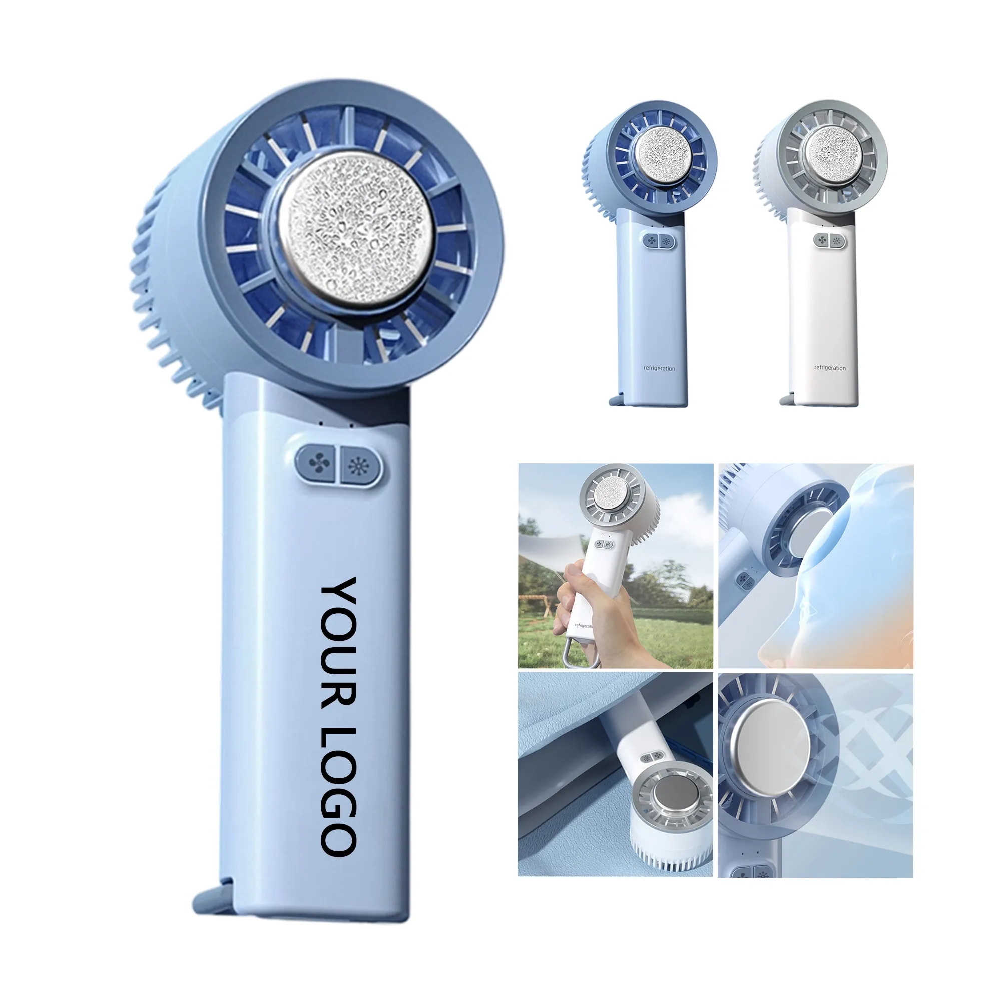 Semiconductor Cooling Handheld Fan with Stand 2
