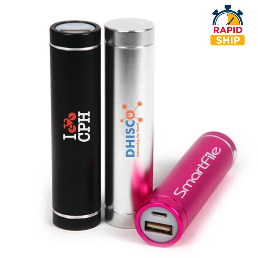 Quick Ship Cylinder Power Bank-2200mAh 5