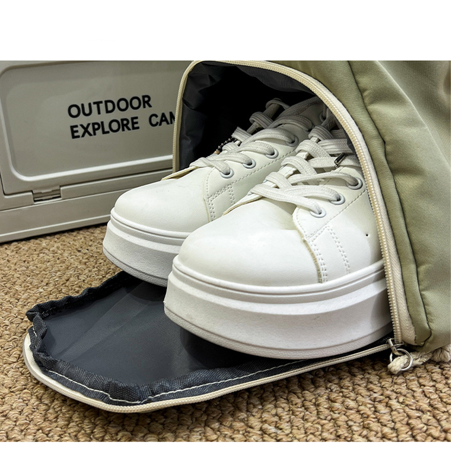 Crossbody Polyester Duffel Bag w/ Shoe Compartment 9