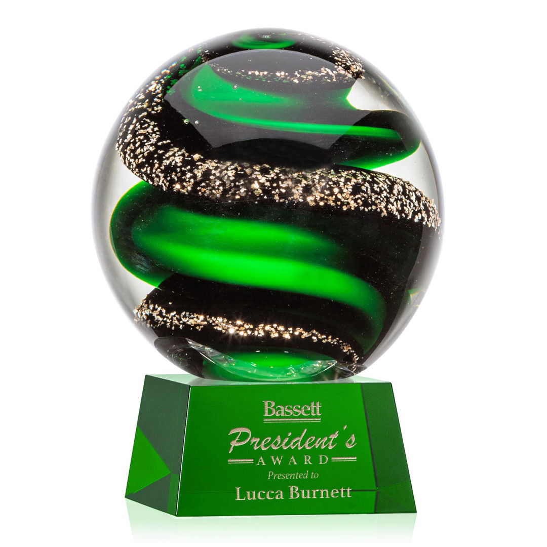 Zodiac Award on Robson Base - Green 5