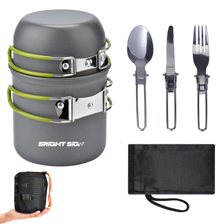 Camping Cookware, custom BBQ set with logo imprint 3