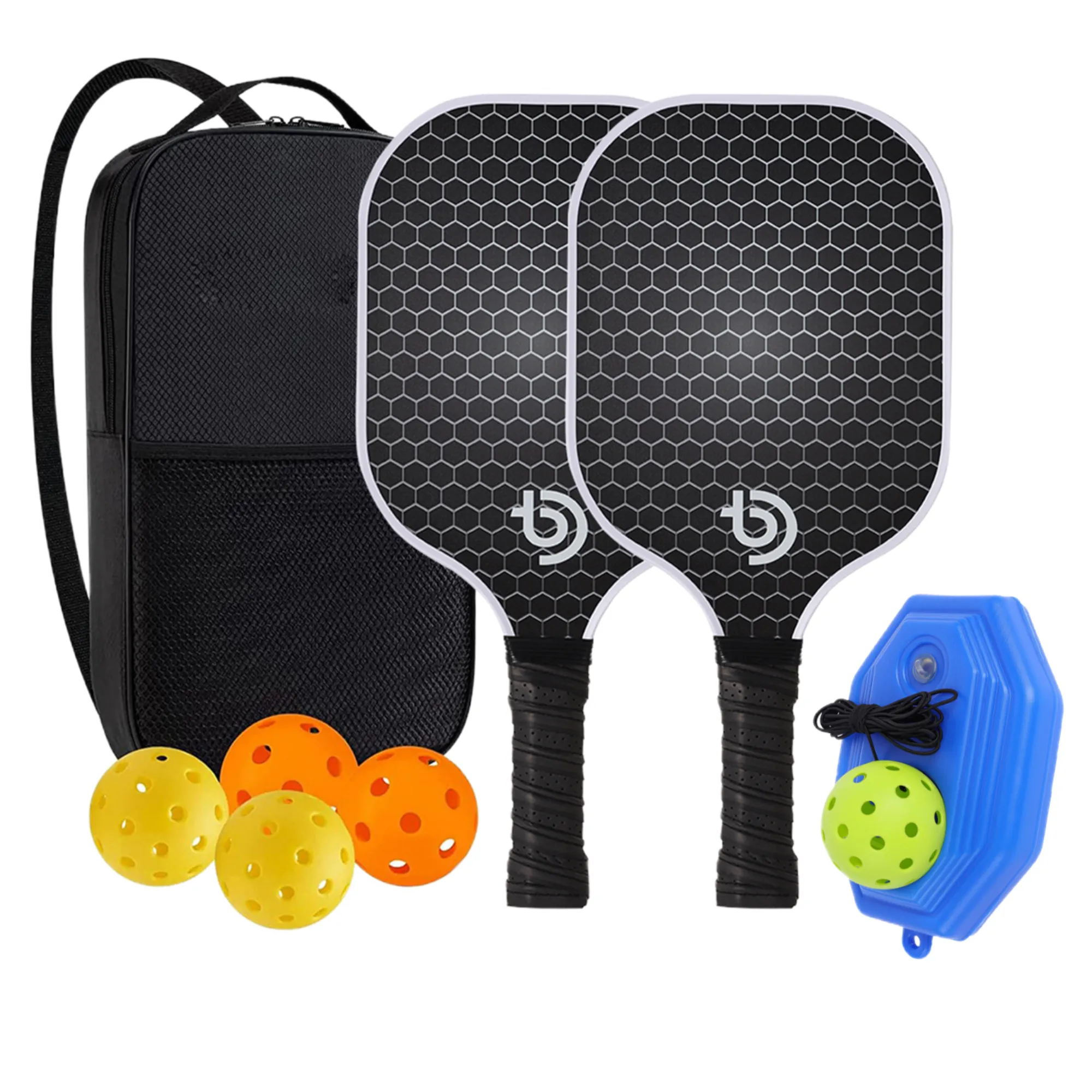 Fiberglass Pickleball Set with Trainer 2