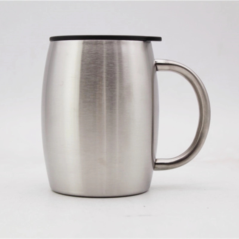 Custom 14 oz Double Wall Coffee Cups With Lid & Handle 5