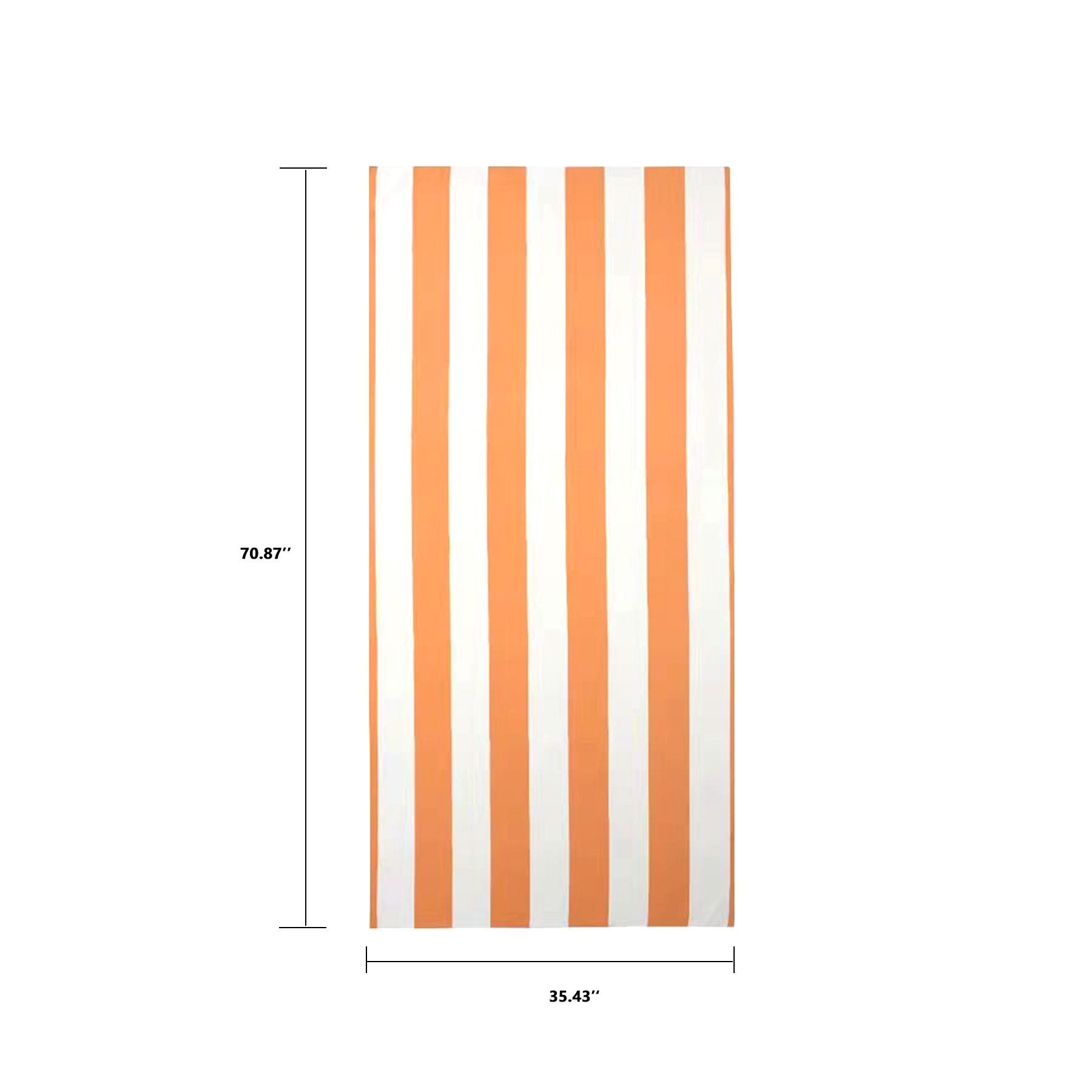 Striped Large Microfiber Beach Towel 5