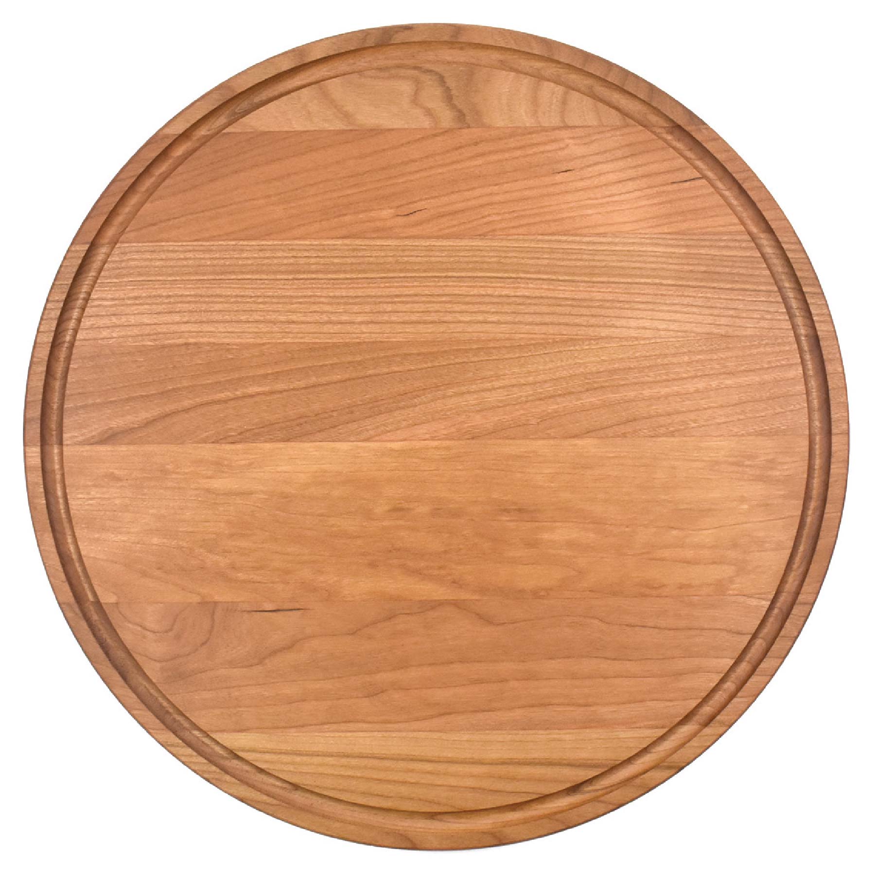 13 1/2" Cherry Round Cutting Board with Juice Groove 4