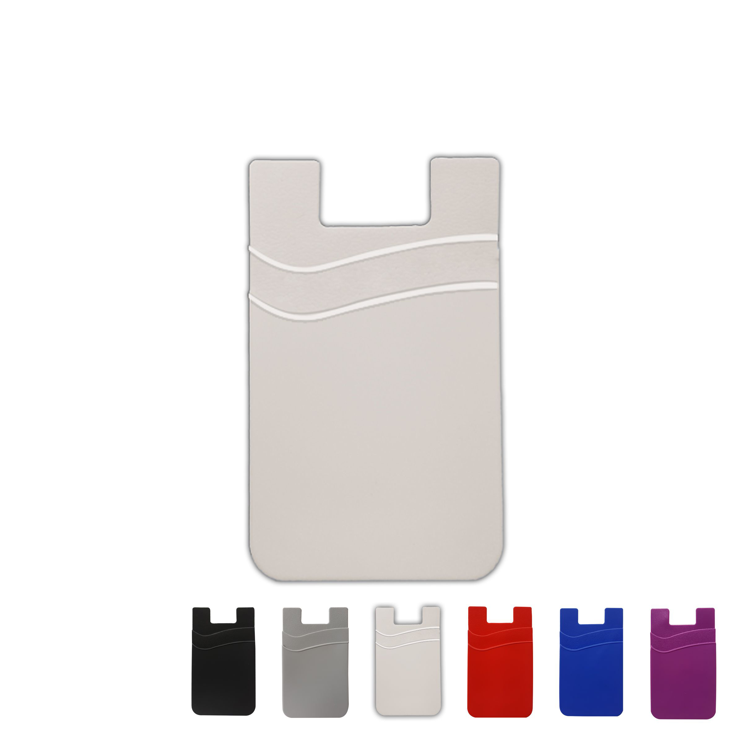 Dual Pocket Silicone Cell Phone Wallet 4