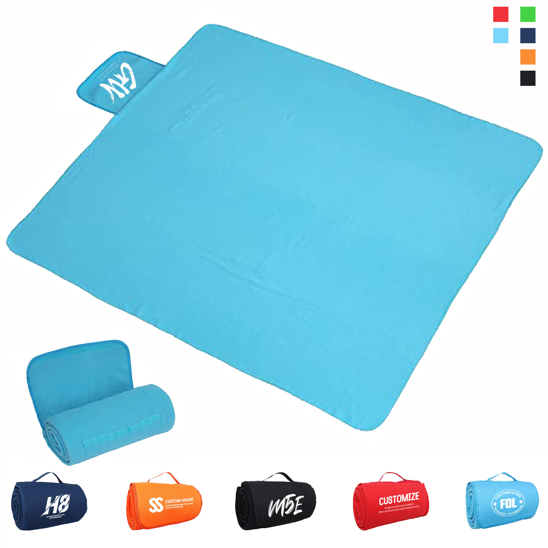 Imprint Fleece Roll Up Blanket 2