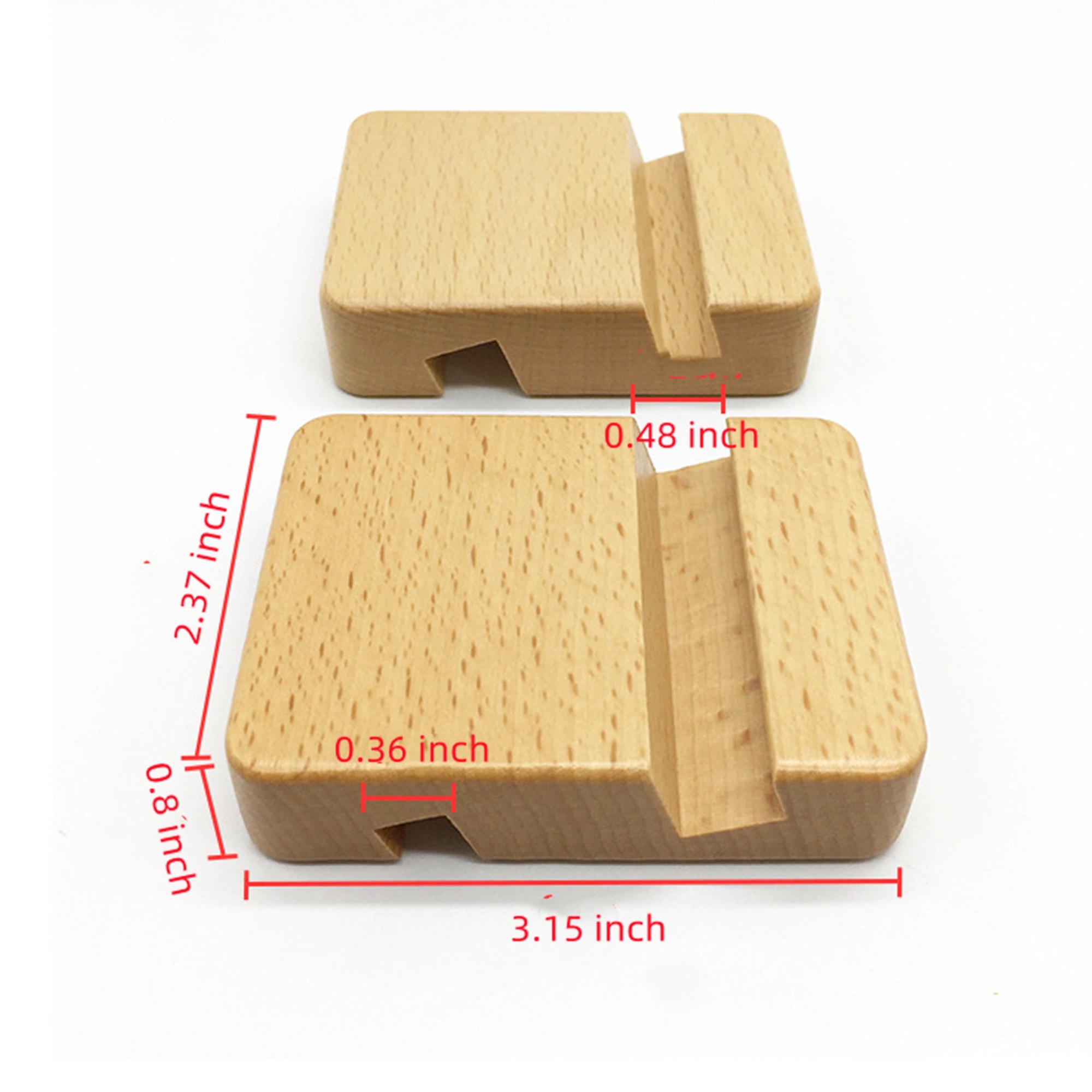 Desktop wooden mobile phone tablet base 3