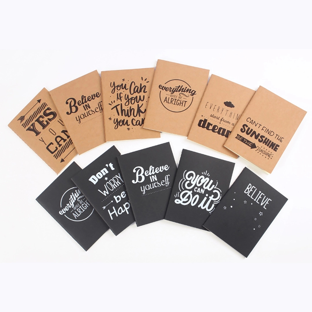 Custom Logo A6 Kraft Paper Cover Small Book 3