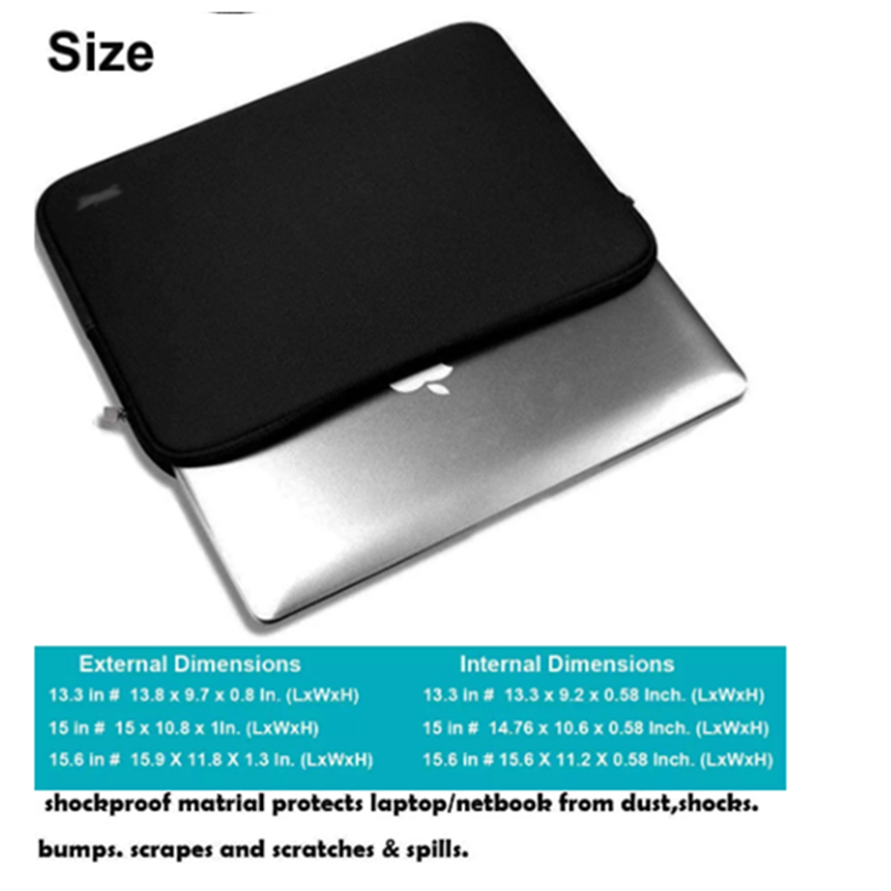 15.6inch Neoprene Laptop Sleeve Carrying Bag 5