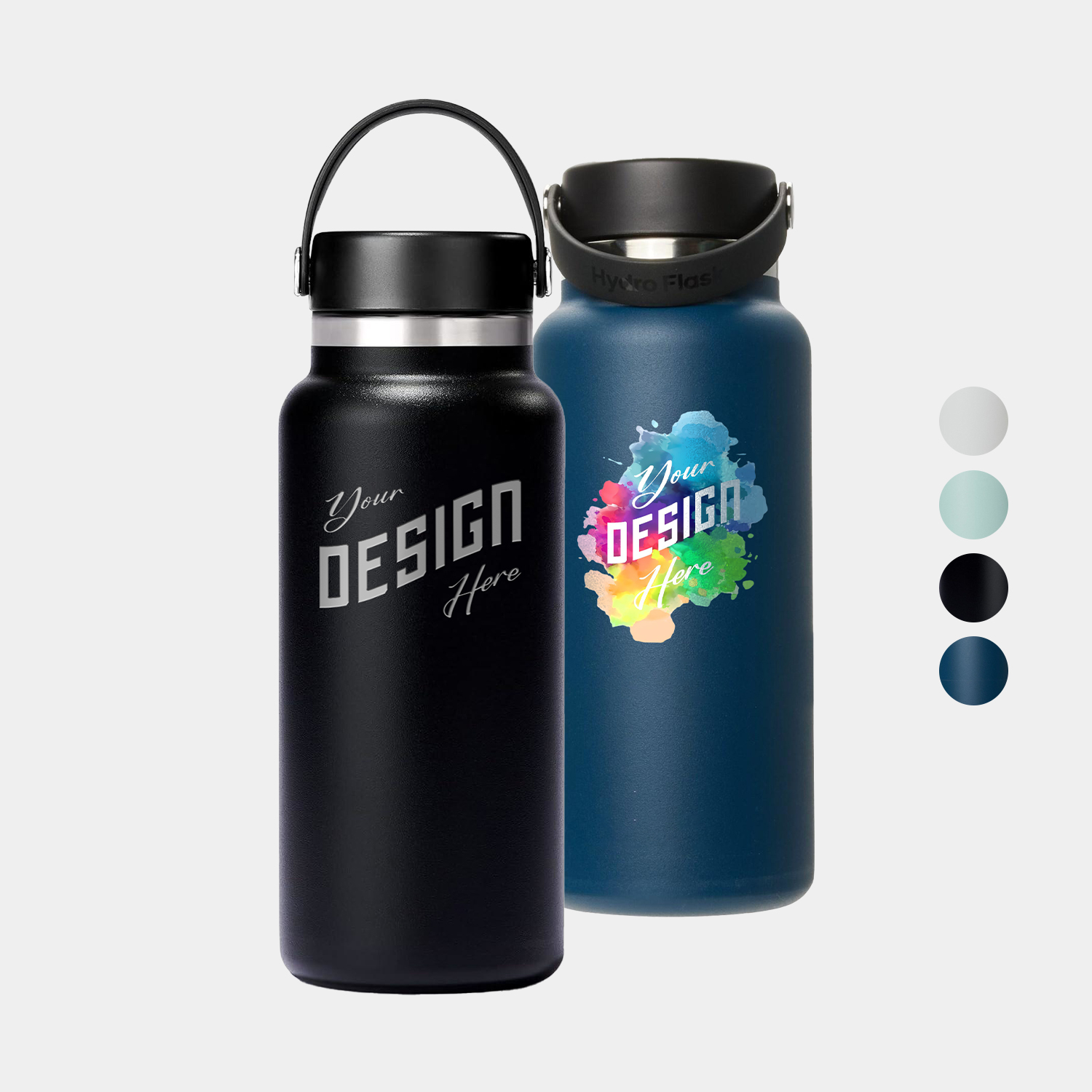 32 oz Hydro Flask® 2.0 Insulated Wide Mouth Water Bottle with Flex Cap, custom water bottle with logo imprint 5