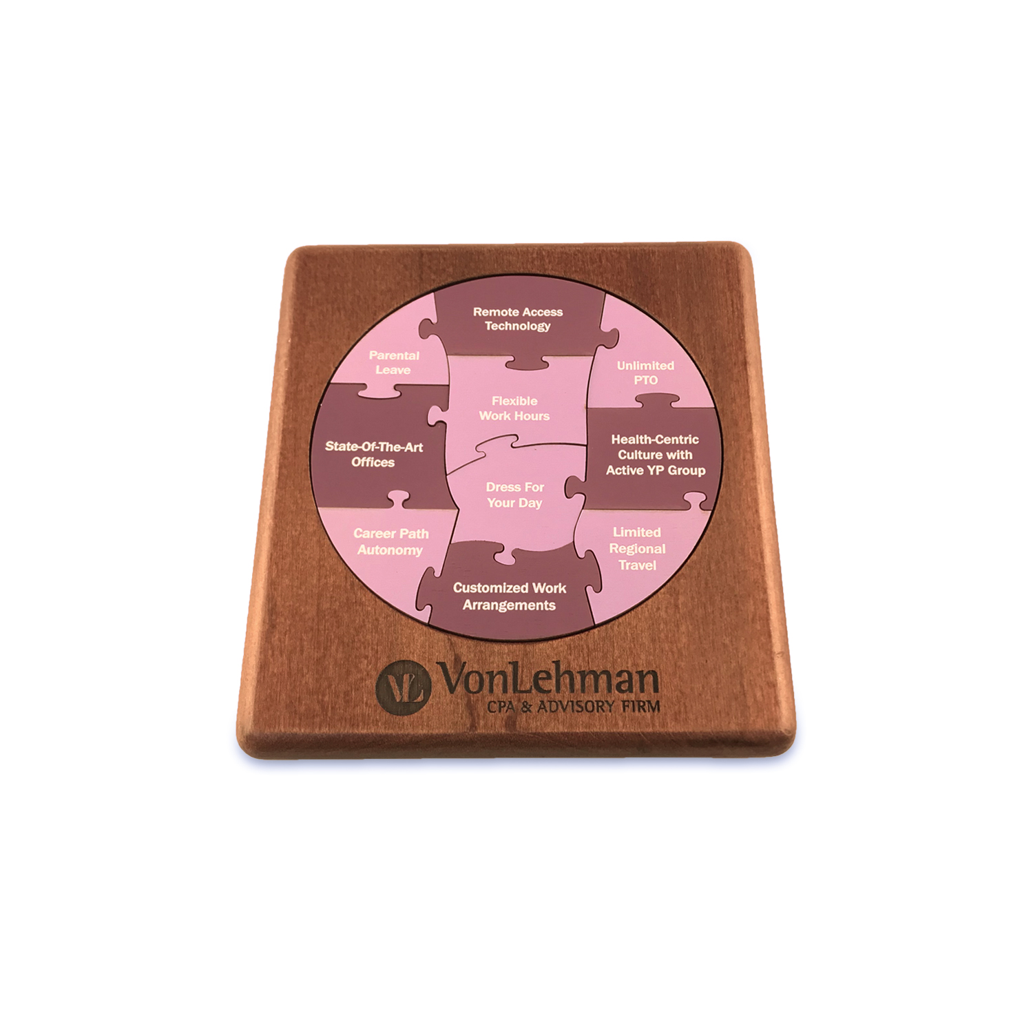 Wood Jigsaw Puzzle - 10 piece round 4