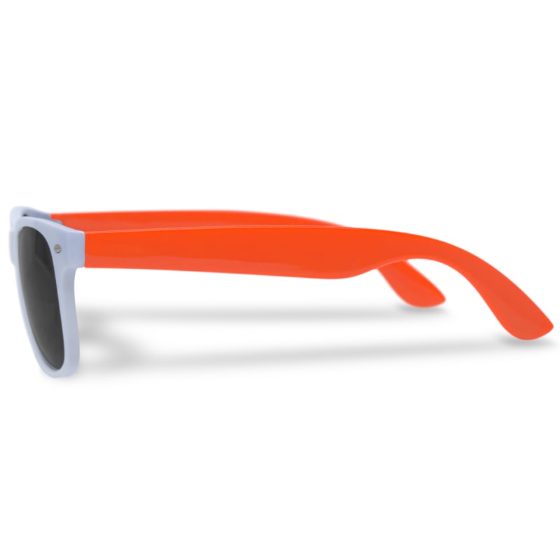 Custom White Frame Plastic Sunglasses 20
