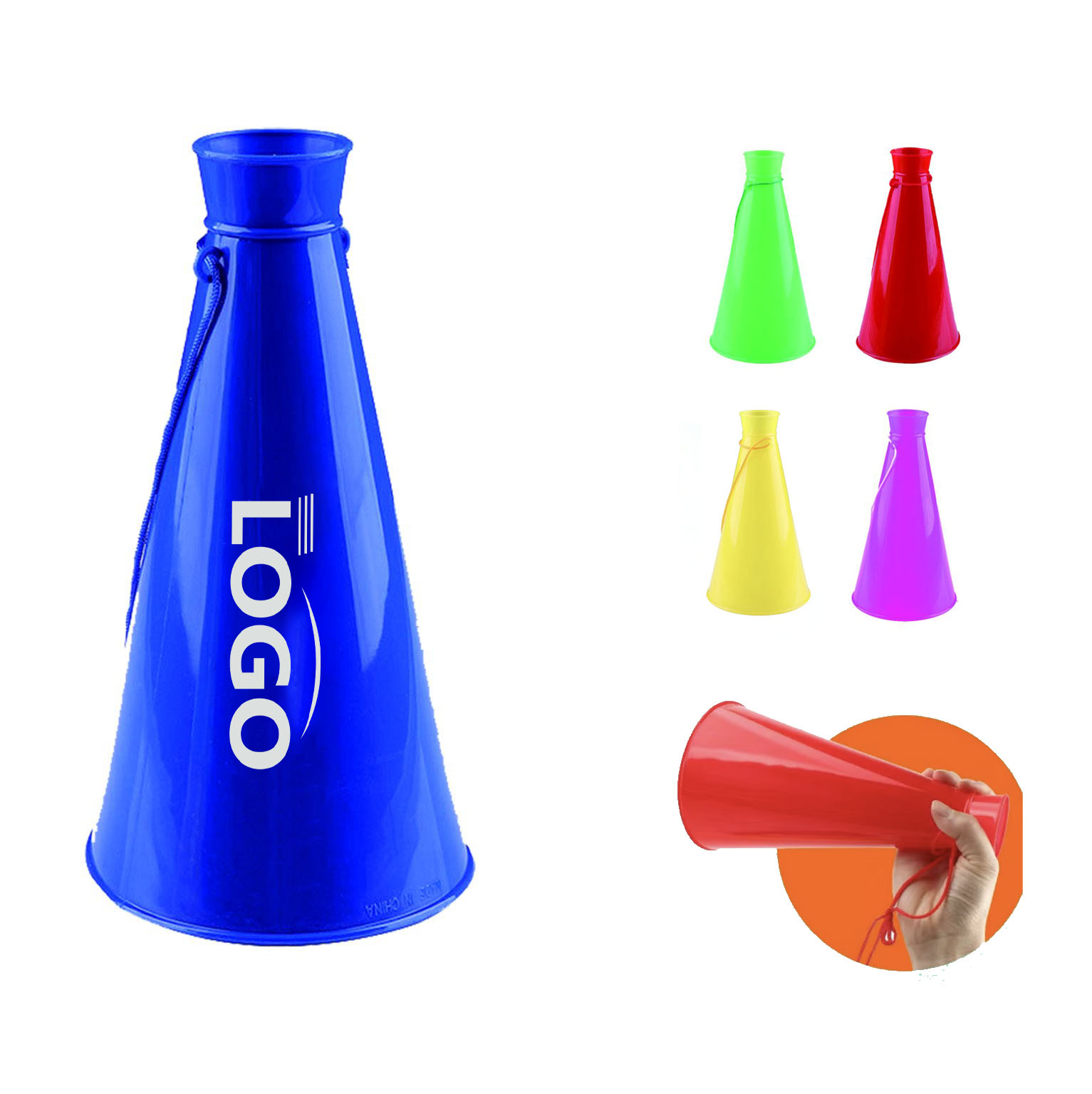 Customizable Plastic Cheer Megaphone 2