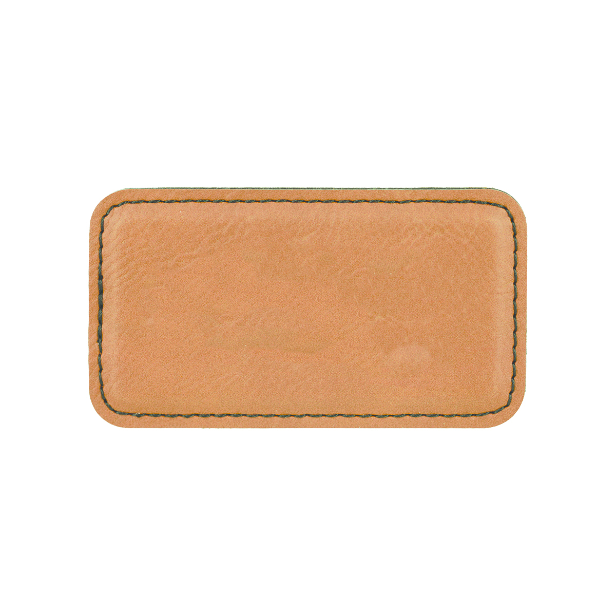 3 1/4" x 1 3/4" Rawhide Leatherette Badge w/ Magnet 2
